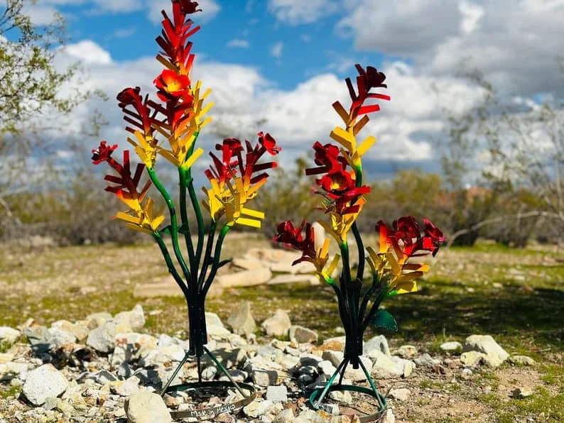 15. Decoración metálica para el patio