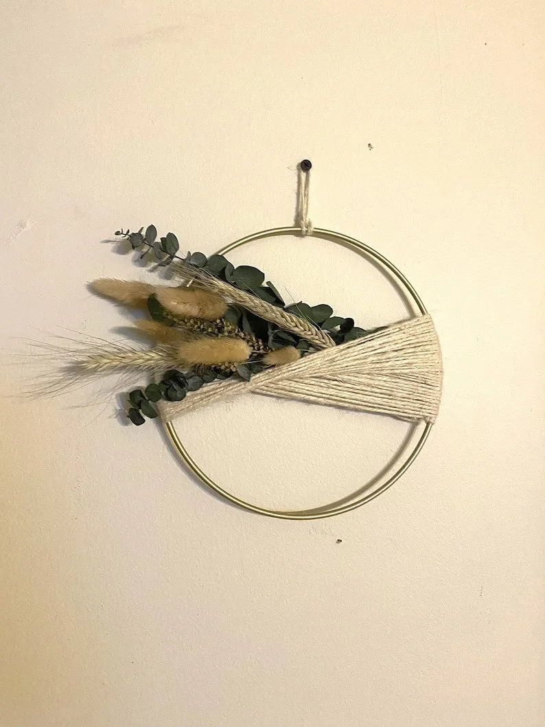 2. Guirnalda de flores secas boho