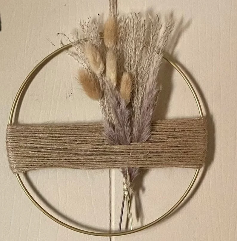 10. Guirnalda de flores secas boho