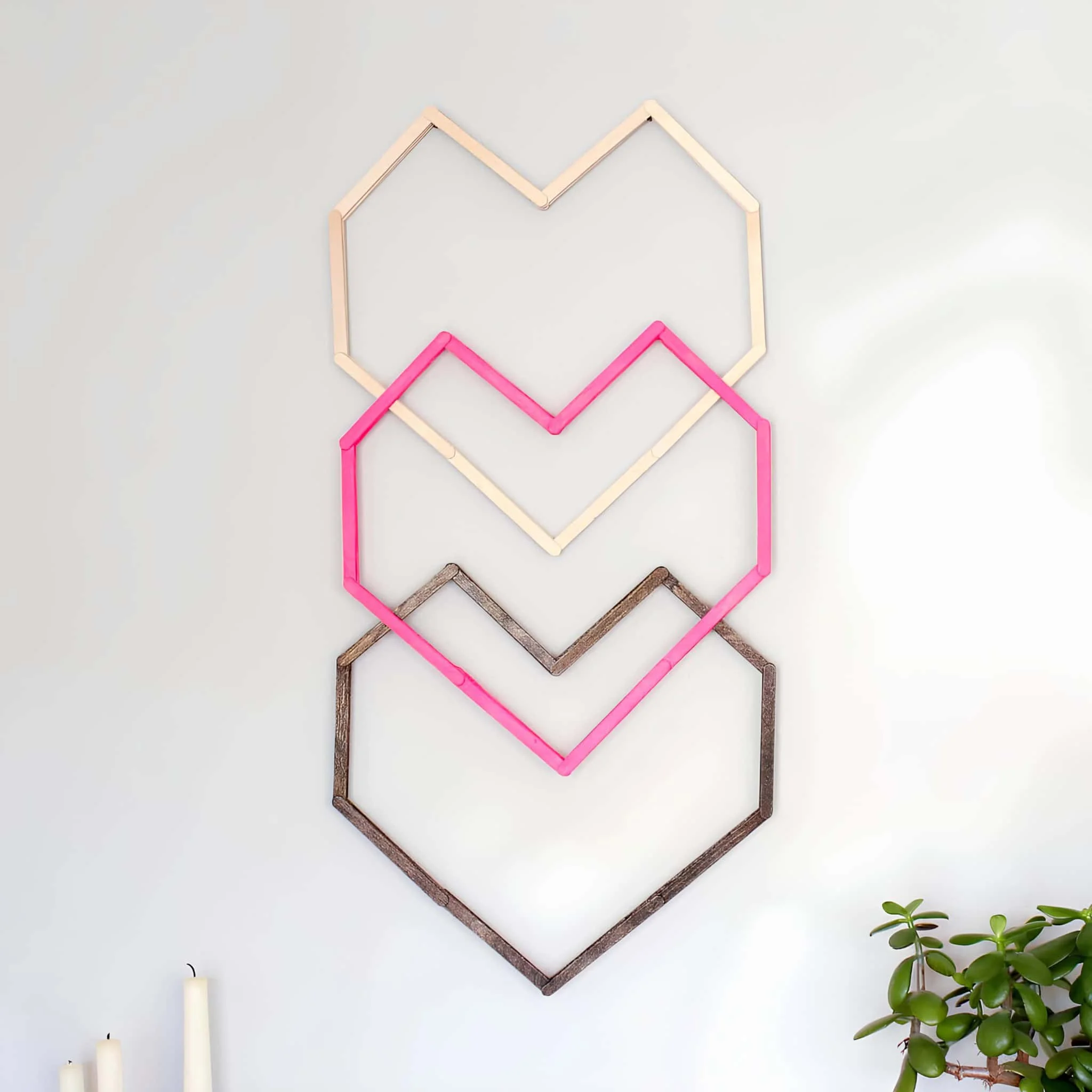 渐变色心形装饰