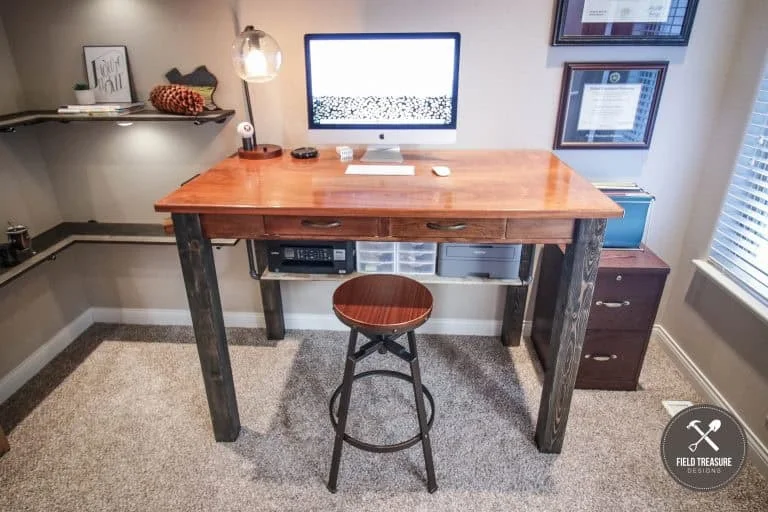 11. DIY counter-height desk