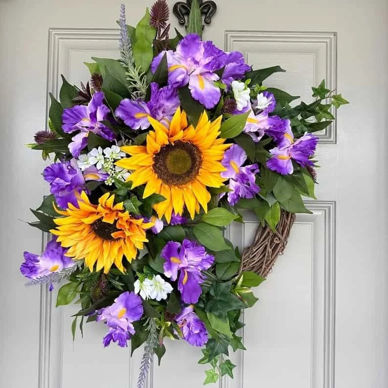 Guirnalda de flores mixtas