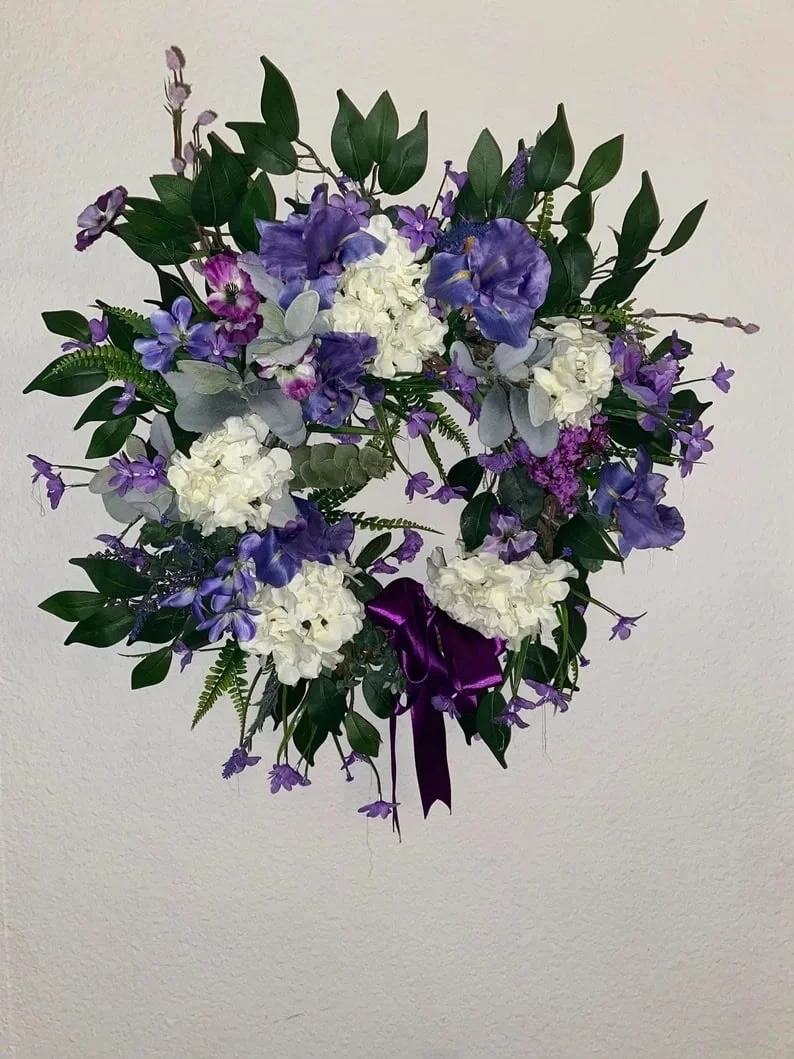 Guirnalda púrpura de iris