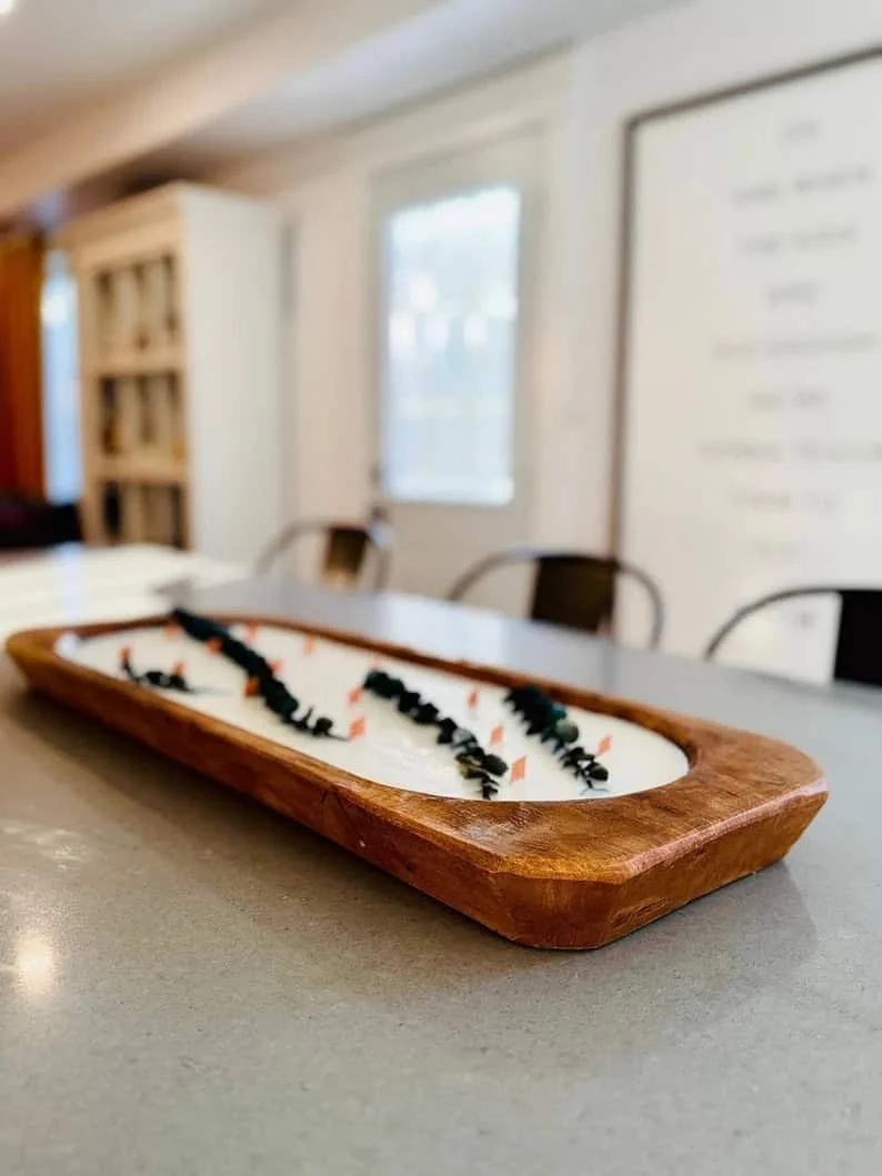 4. Vela muy grande en forma de jarrón de masa