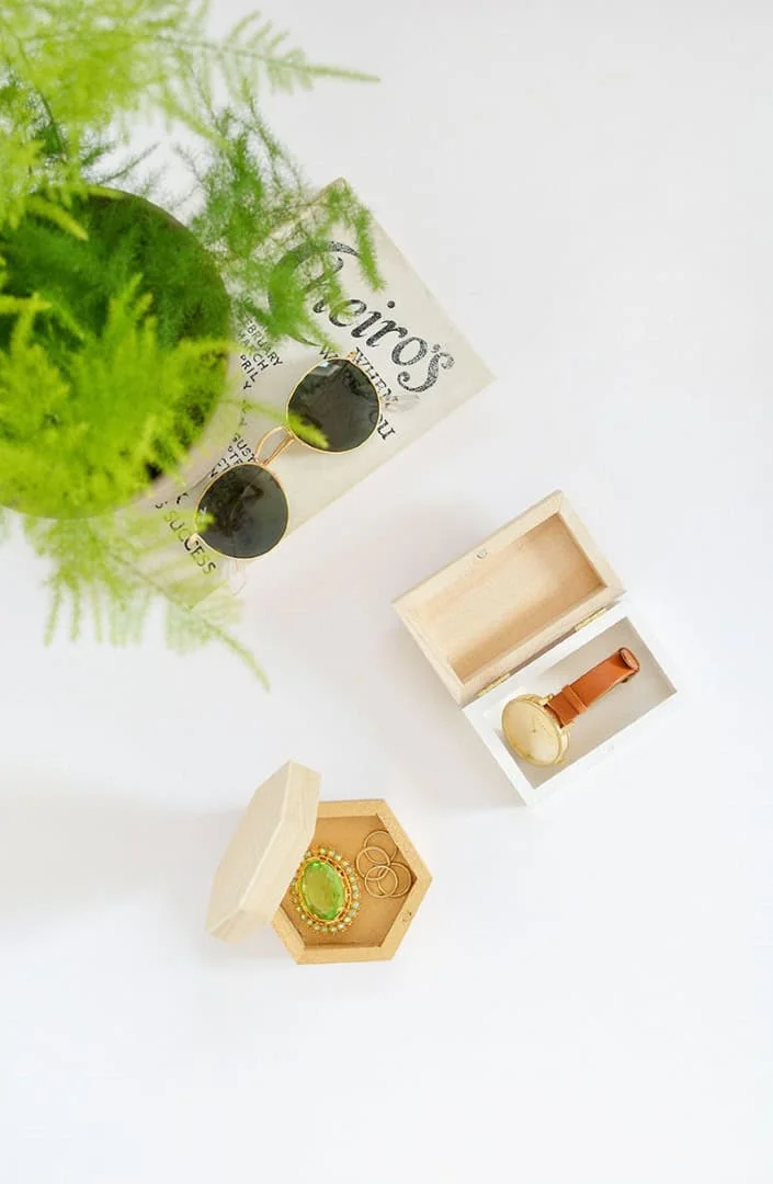 Cajas de madera para pequeños objetos