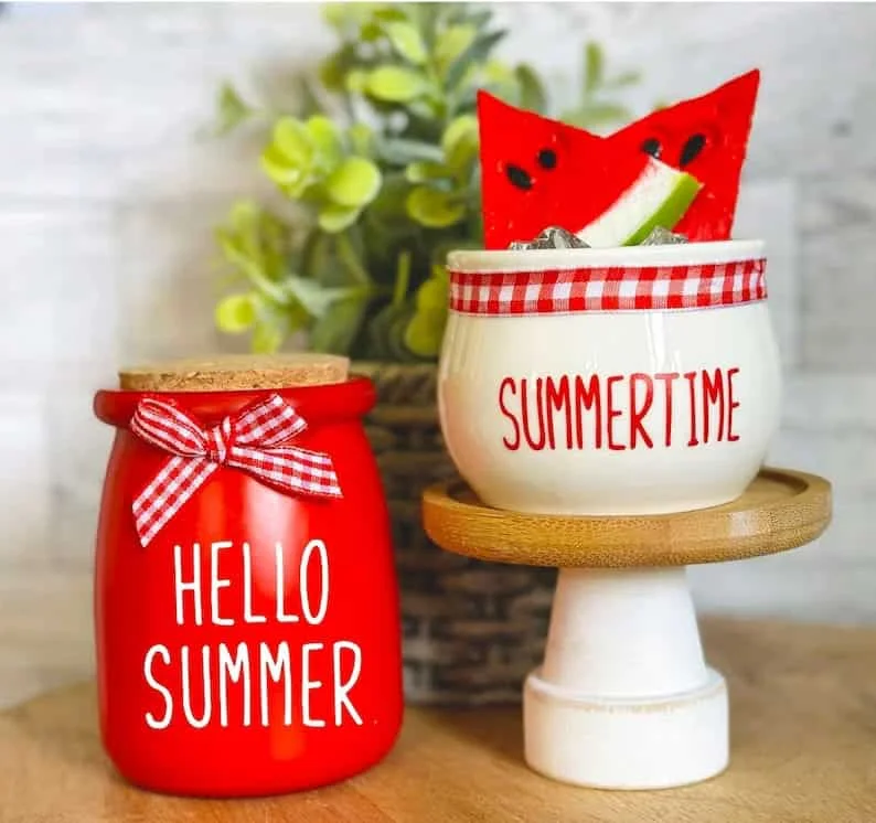 9. Caja de vidrio veraniega