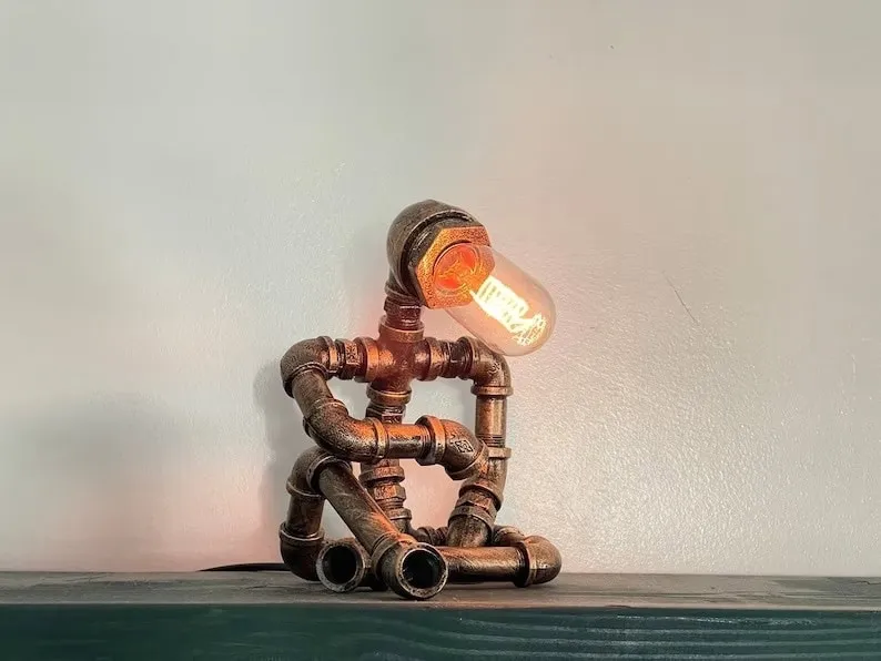 15. 工业风格台灯