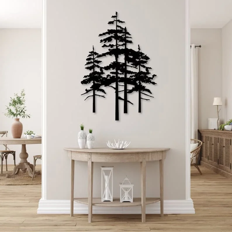 8. Placa metálica con cedro