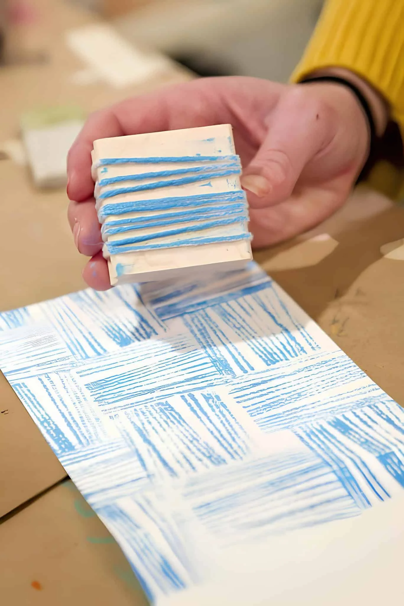 DIY纹理艺术使用印章