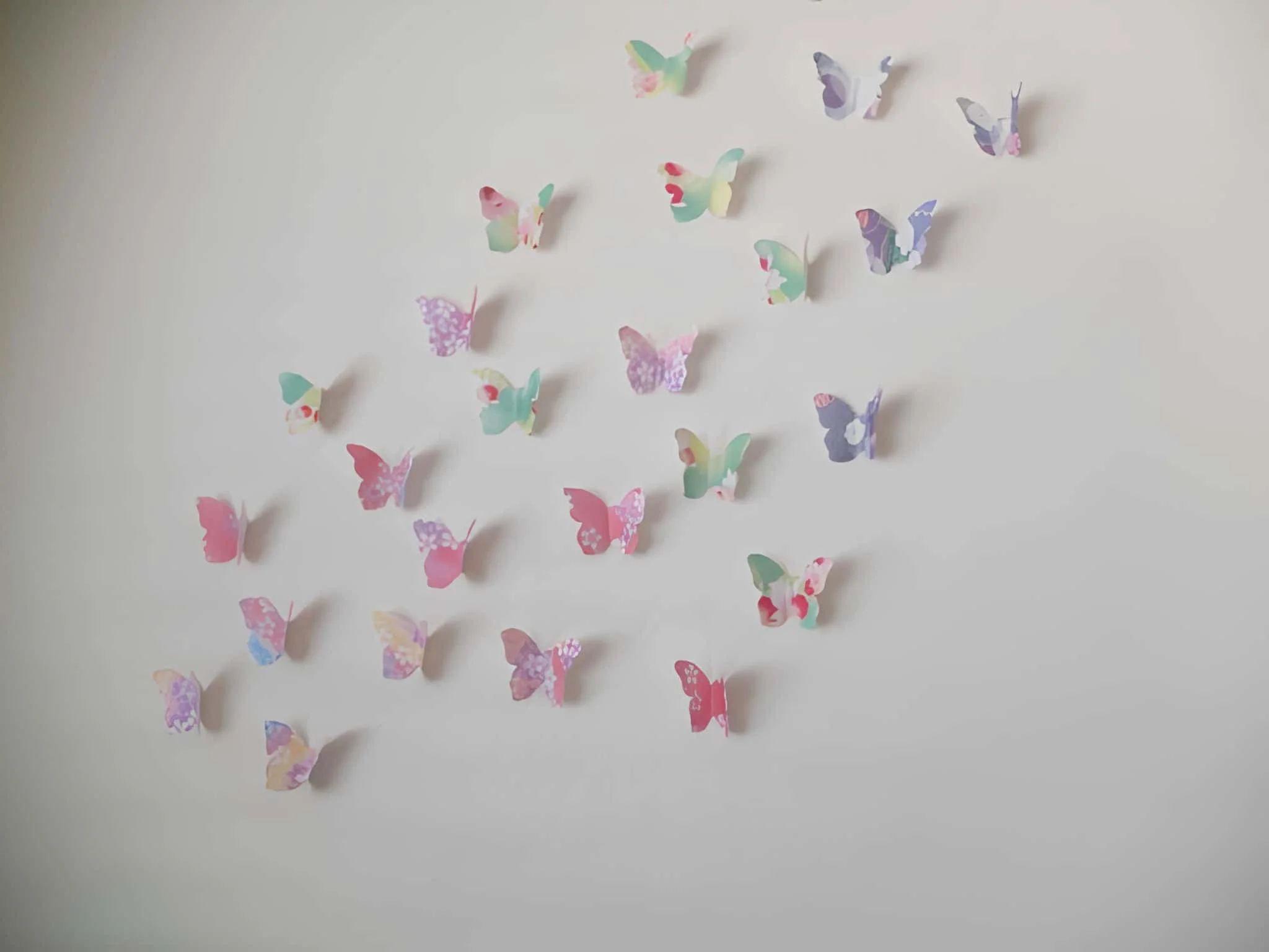 墙面装饰用的3D蝴蝶