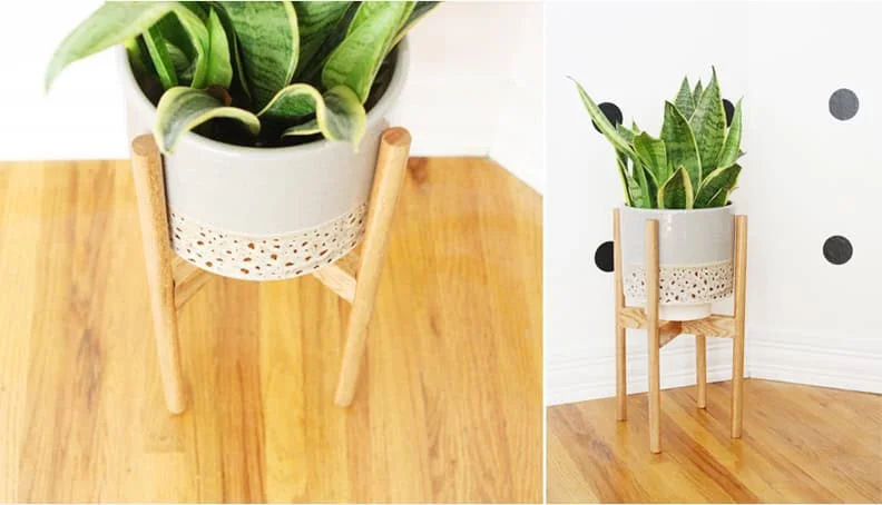 13. Pedestal simple para plantas
