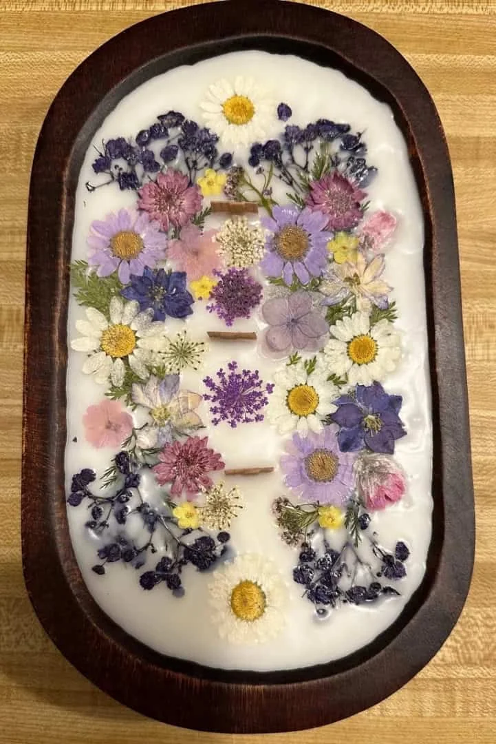 10. Vela en forma de flor