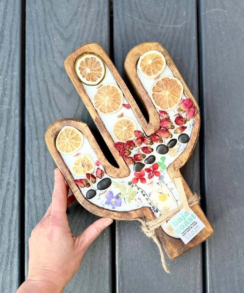 3. Vela en forma de cactus