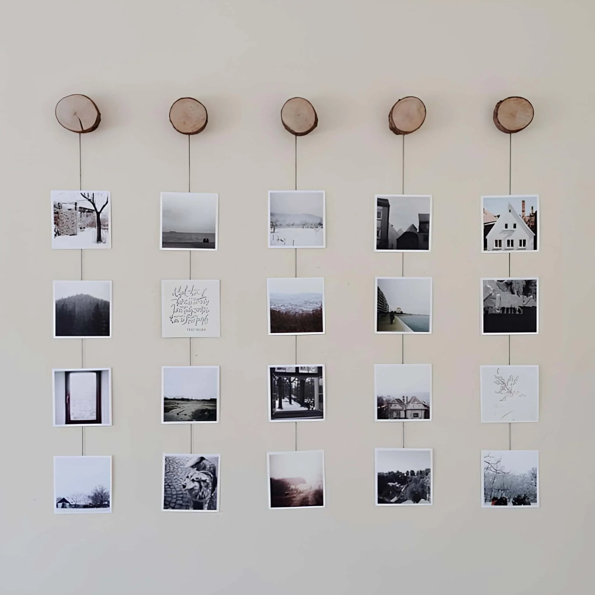 DIY复古木制照片板