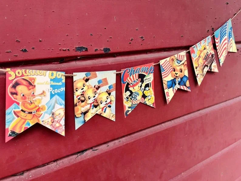 13. Estilo vintage 4 de julio