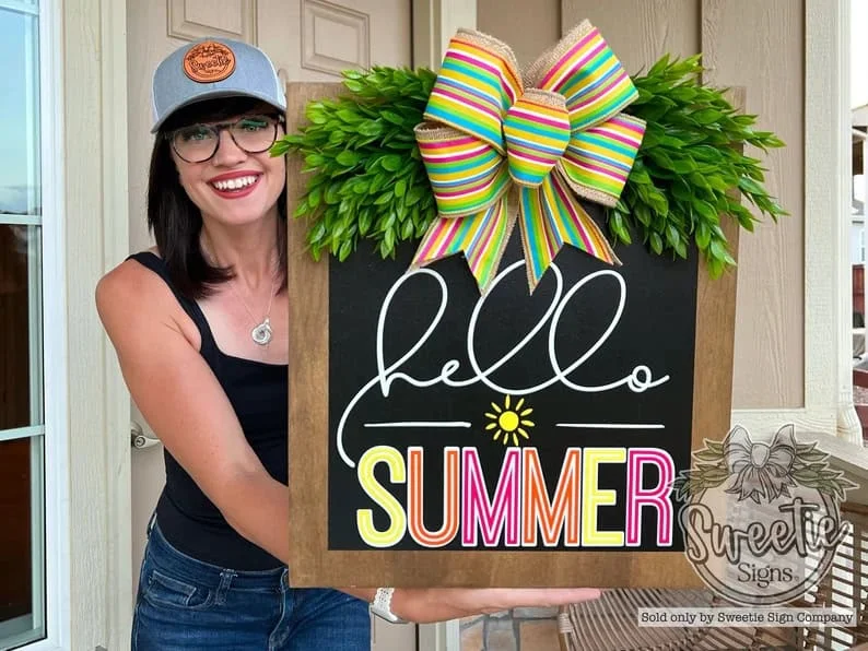 4. Decoración de puerta estival