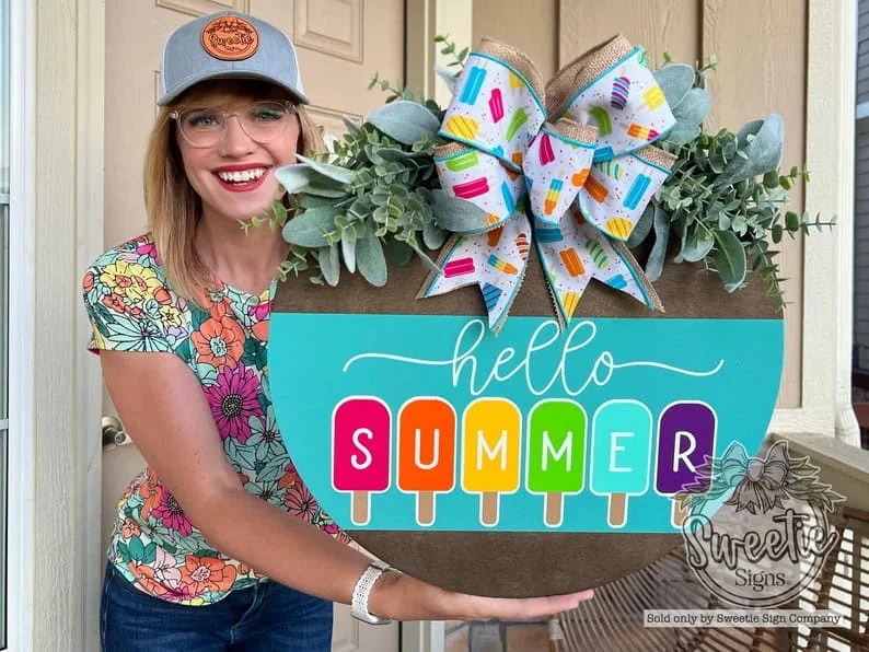 2. Decoración de puerta estival