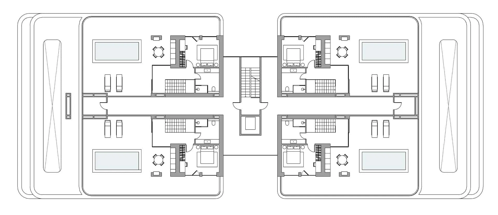 Aquavillas Aparthotel by Babayants Architects – A Seafront Retreat in Gagra