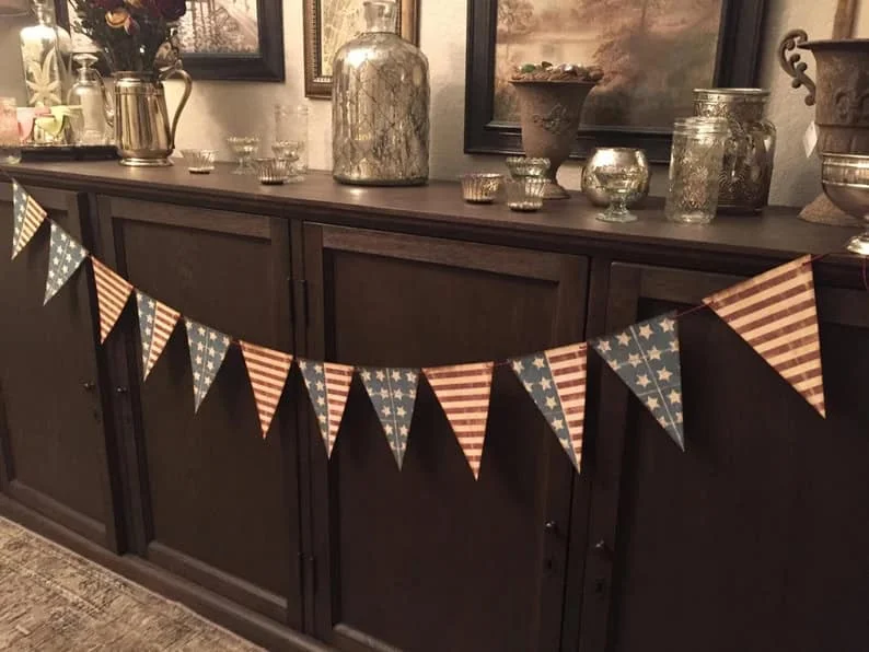 9. Guirnalda de pancarta patriótica