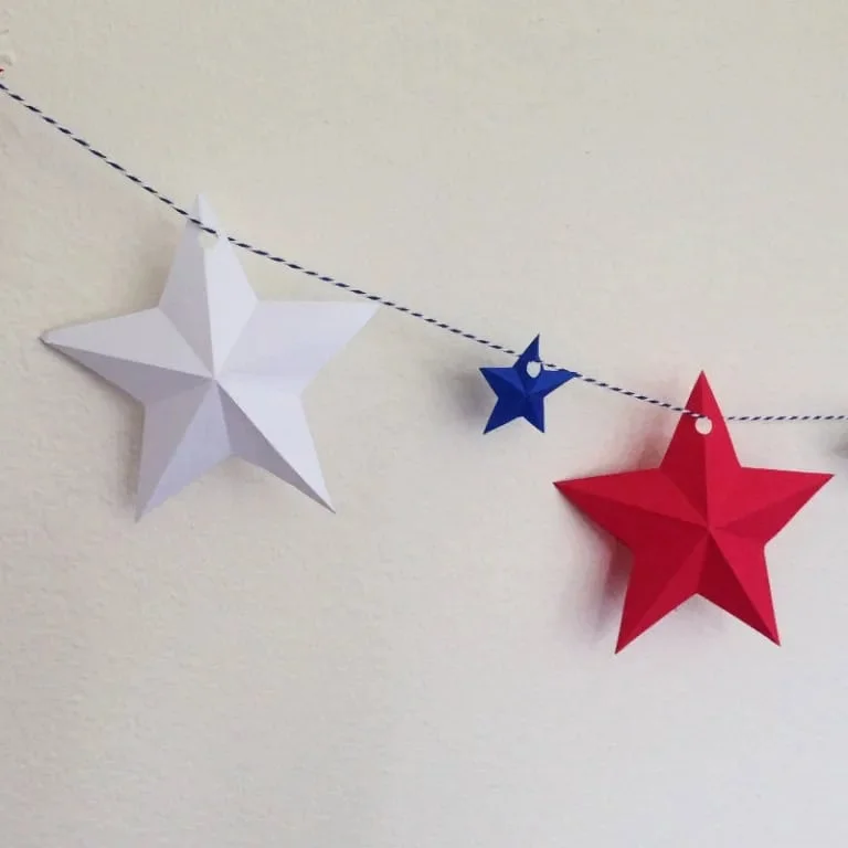11. Guirnada de estrellas para el Día de la Independencia de EE.UU.