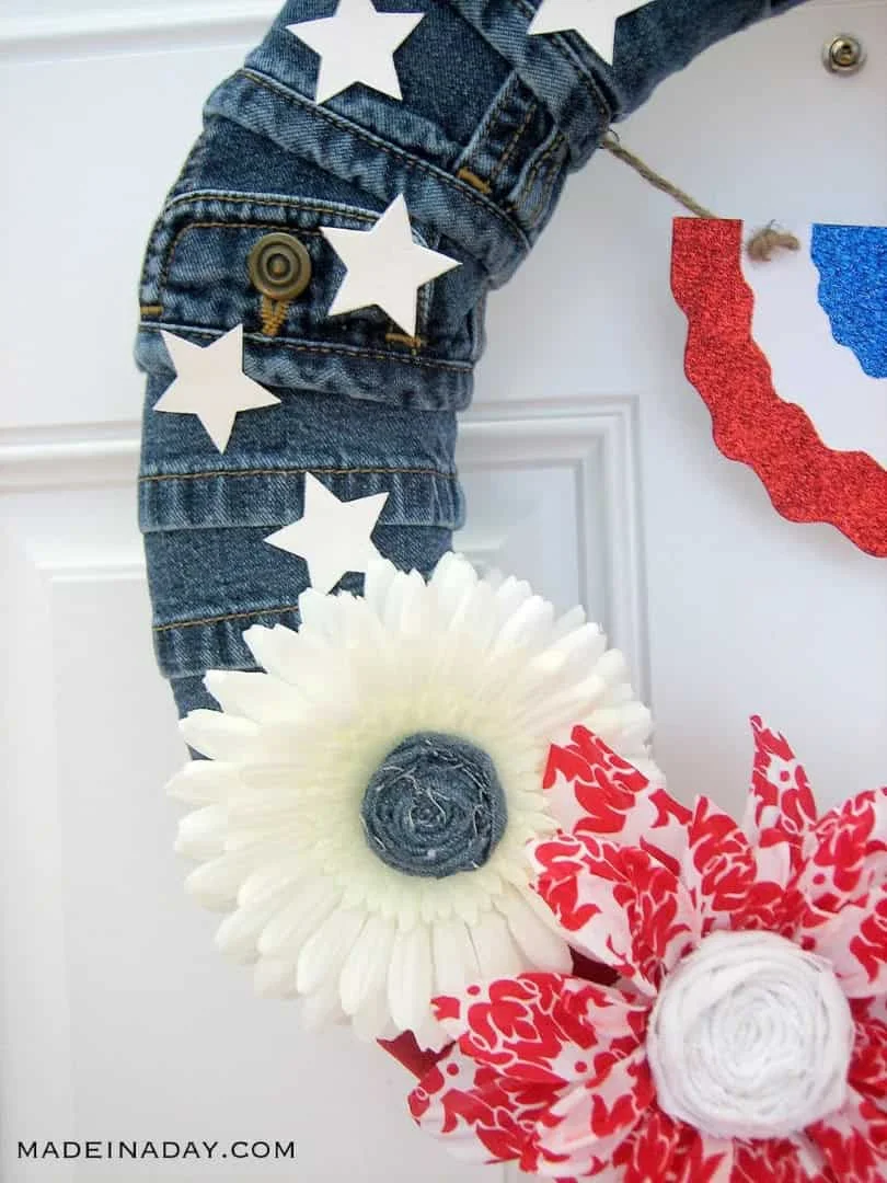 4. Jeans Wreath