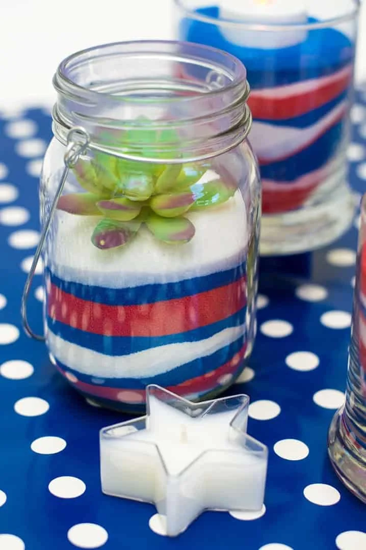 12. Manualidad con arena y luces