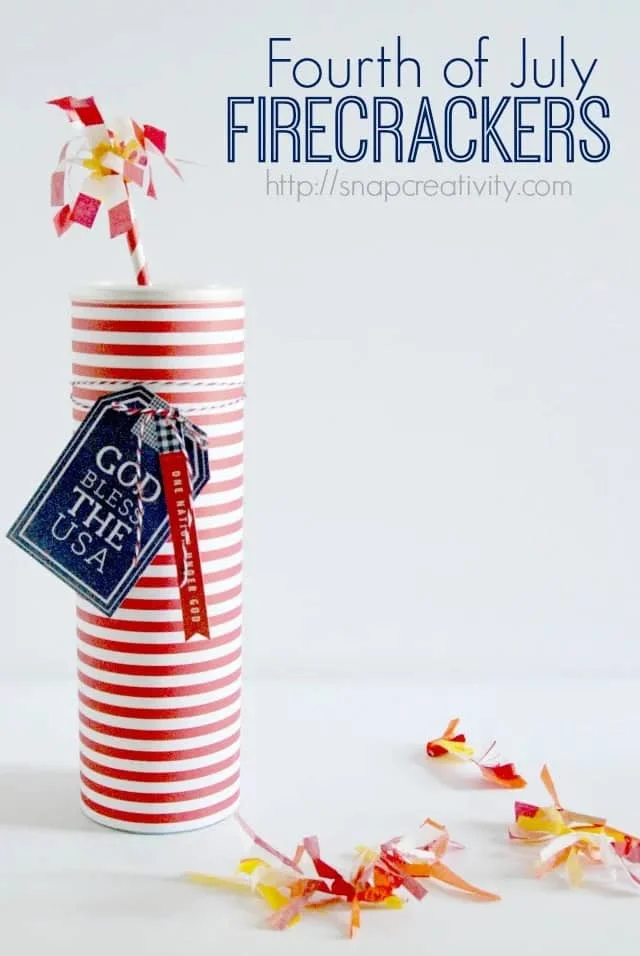 8. Fuegos artificiales de papel para el Día de la Independencia