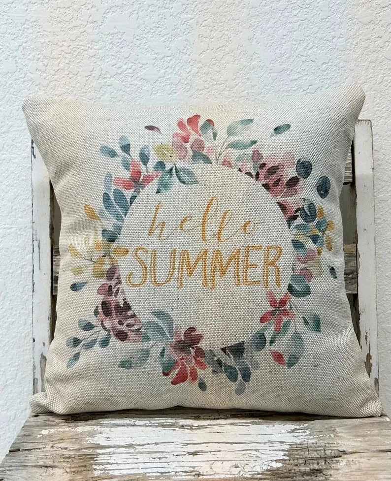 6. ¡Hola, verano! Almohada