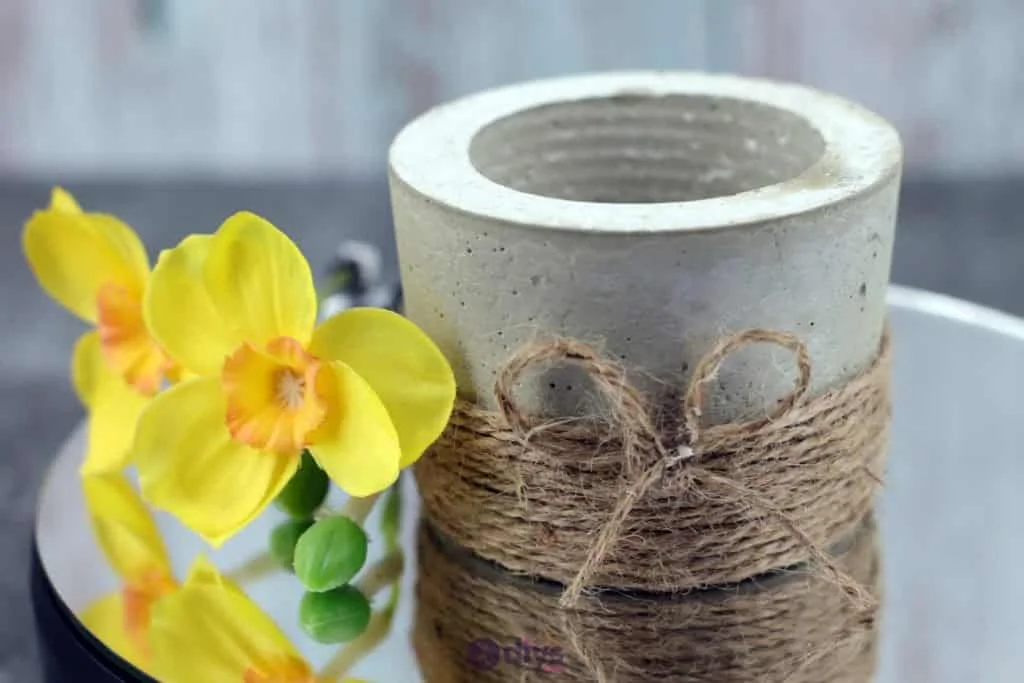 3. Maceta pequeña de concreto