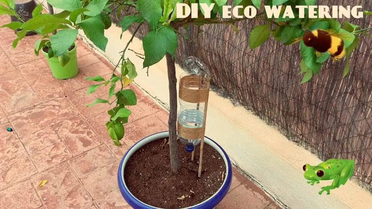 2. DIY Automatic Watering System for Potted Plants and Trees