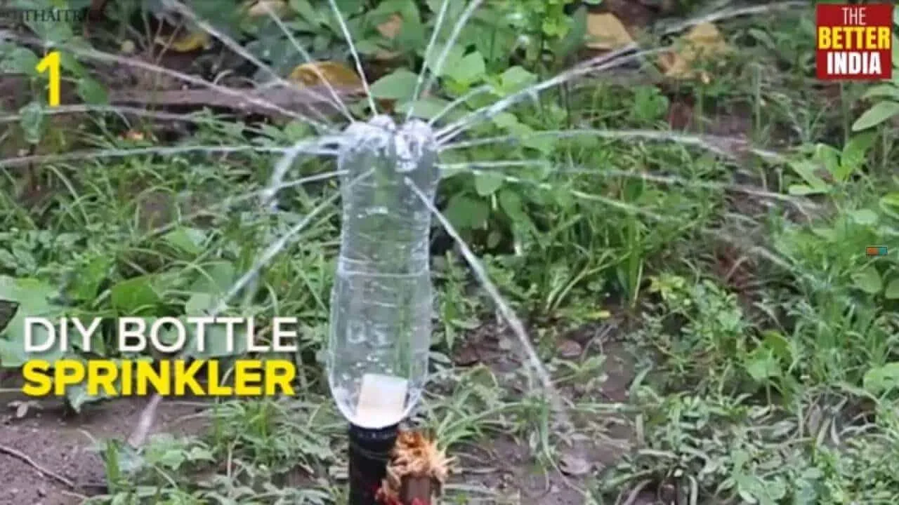 4. DIY Bottle Waterer for Lawns
