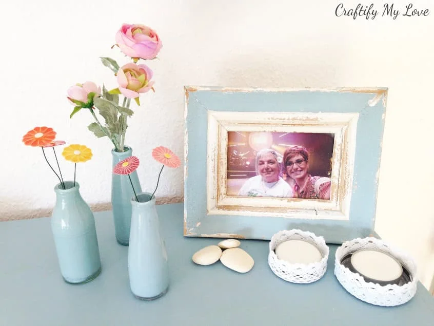 Botellas de cristal pintadas