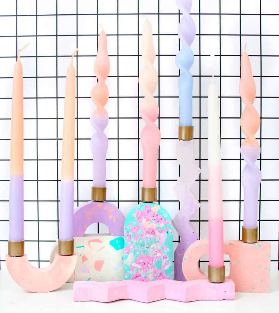 Soportes de velas cerámicos