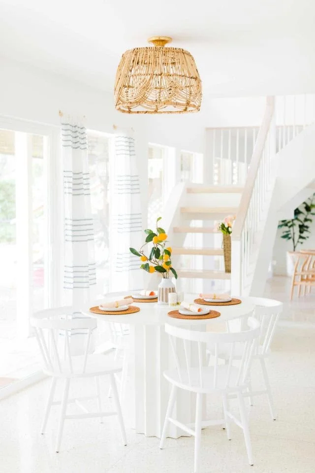 Crea una lámpara colgante de cesta