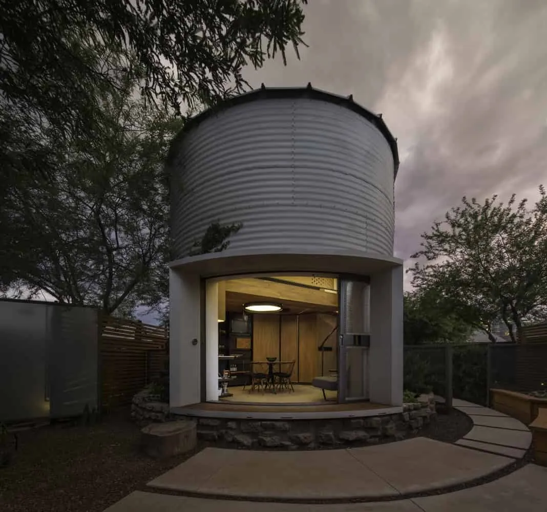 House-Silo: Grain Silo Transformed into a Modern Micro-Home in Phoenix