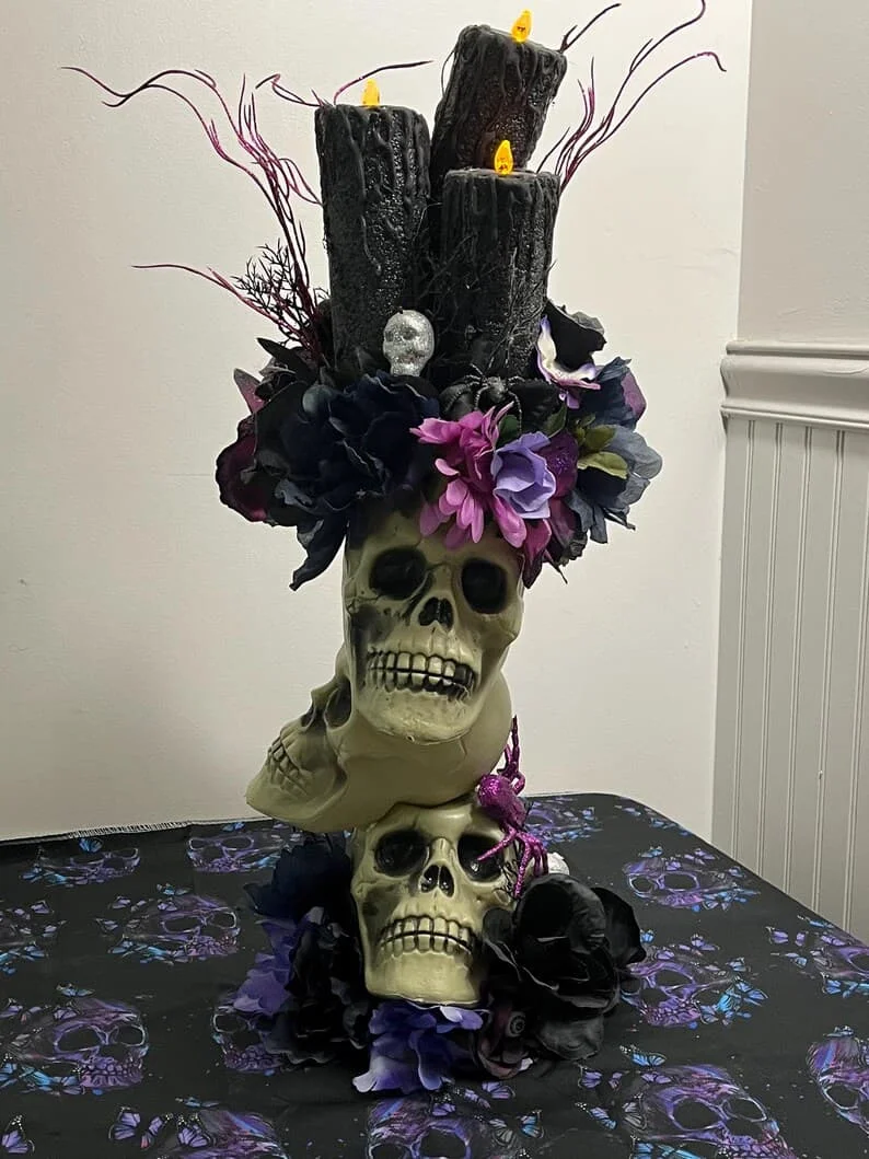 Halloween Wreath and Centerpiece: The Perfect Duo