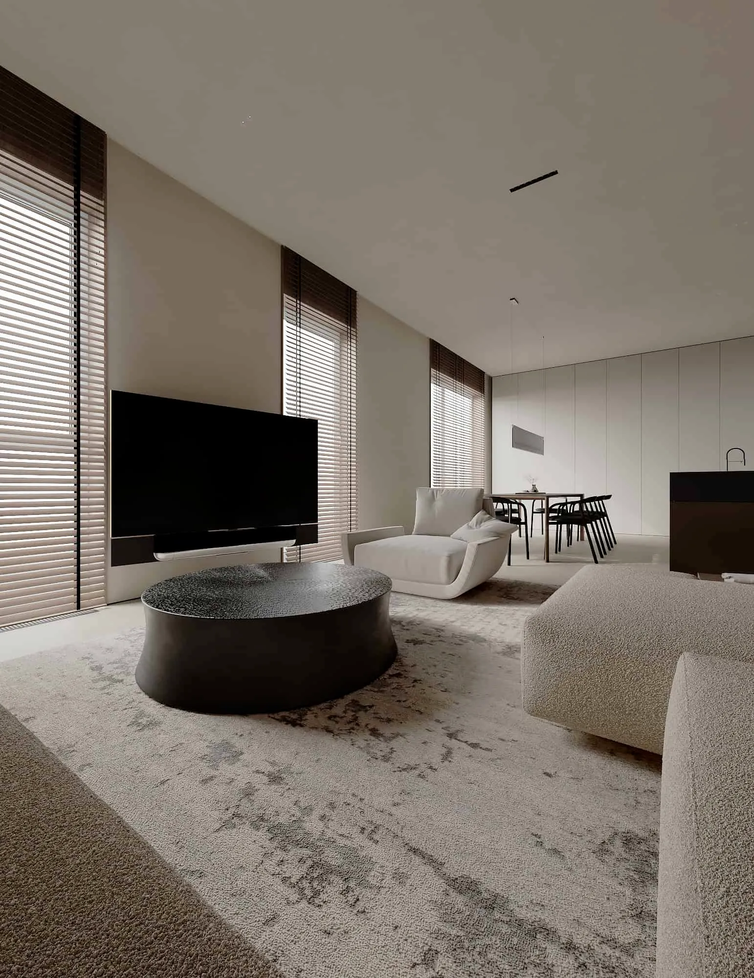 阿拉木图 Kvadrat 建筑师的公寓设计：现代生活的放松内饰