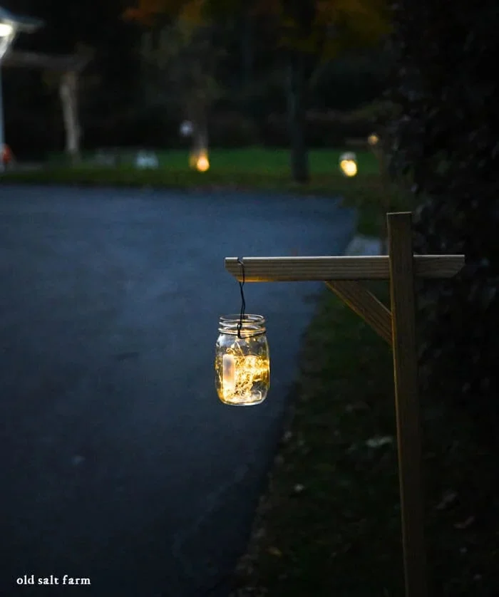 Decoración de calle navideña DIY con cáscaras