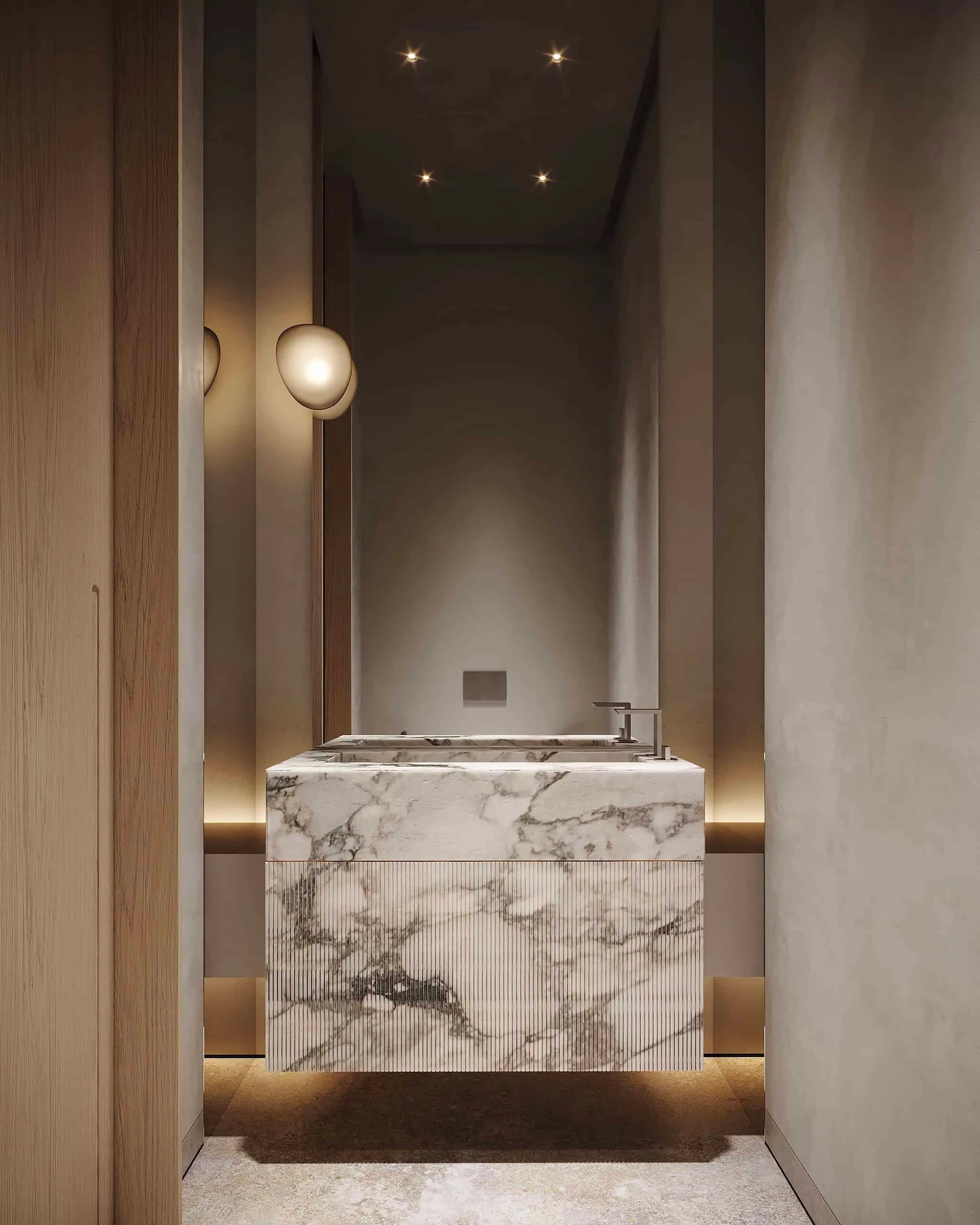 莫斯科Kerimov Architects设计的两层公寓：温暖极简主义研究