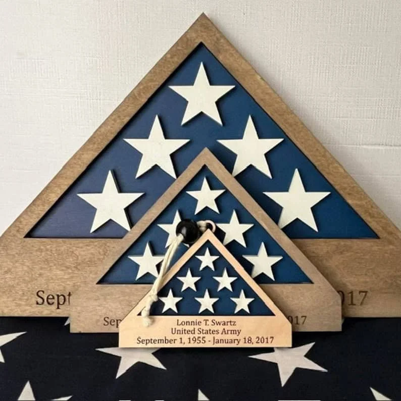 Personalized Foldable Military Flag Gift