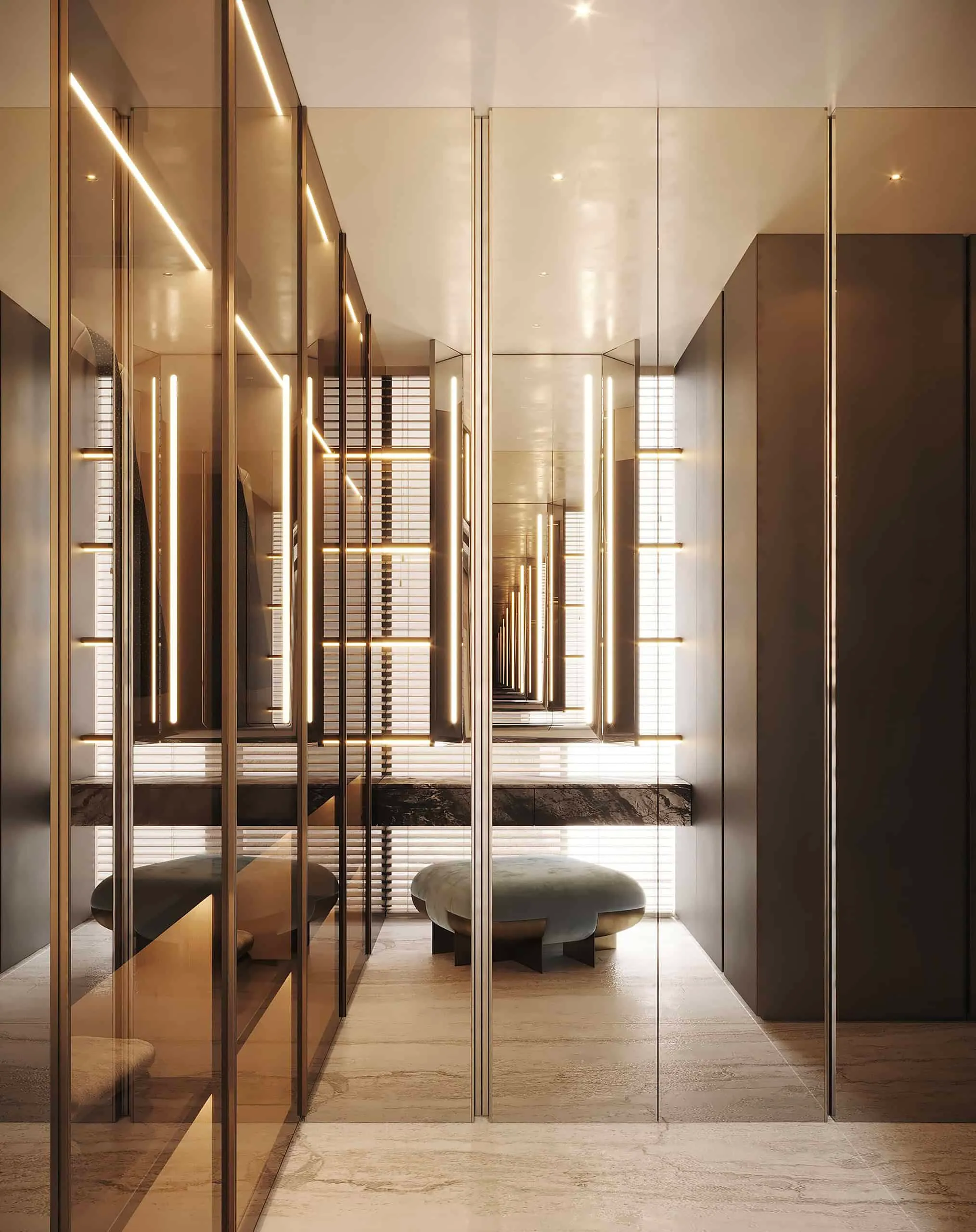 莫斯科Kerimov Architects设计的两层公寓：温暖极简主义研究