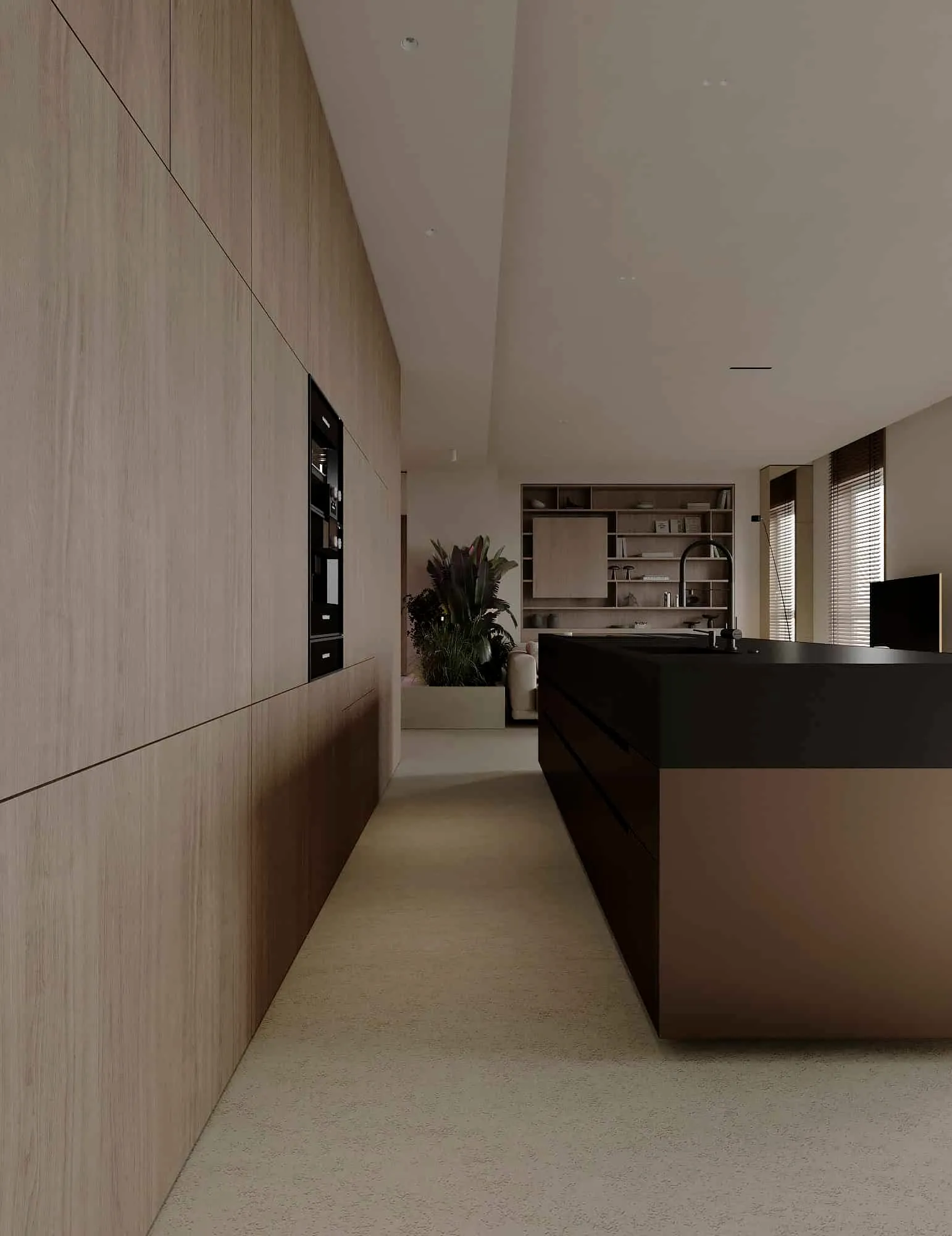 阿拉木图 Kvadrat 建筑师的公寓设计：现代生活的放松内饰