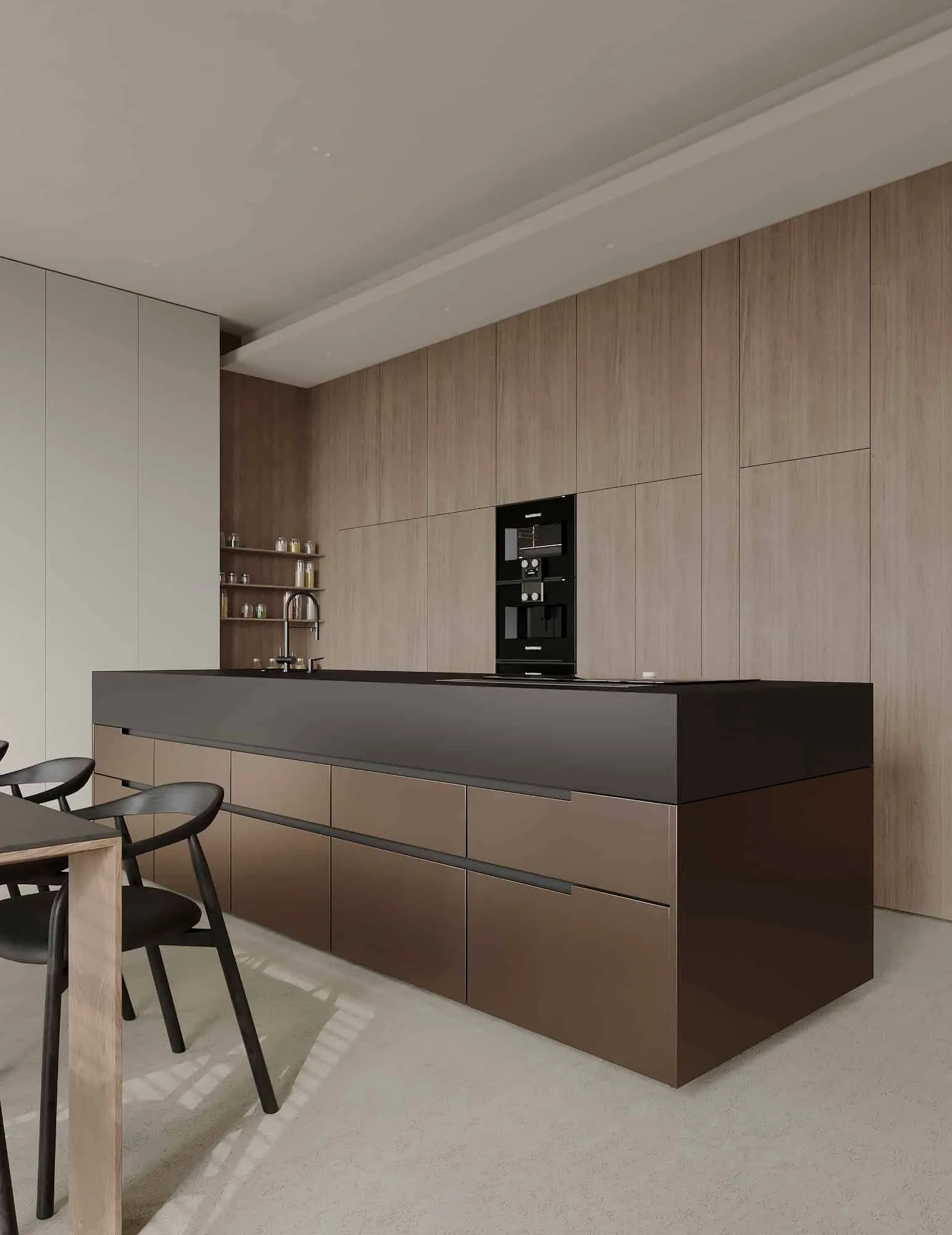 阿拉木图 Kvadrat 建筑师的公寓设计：现代生活的放松内饰