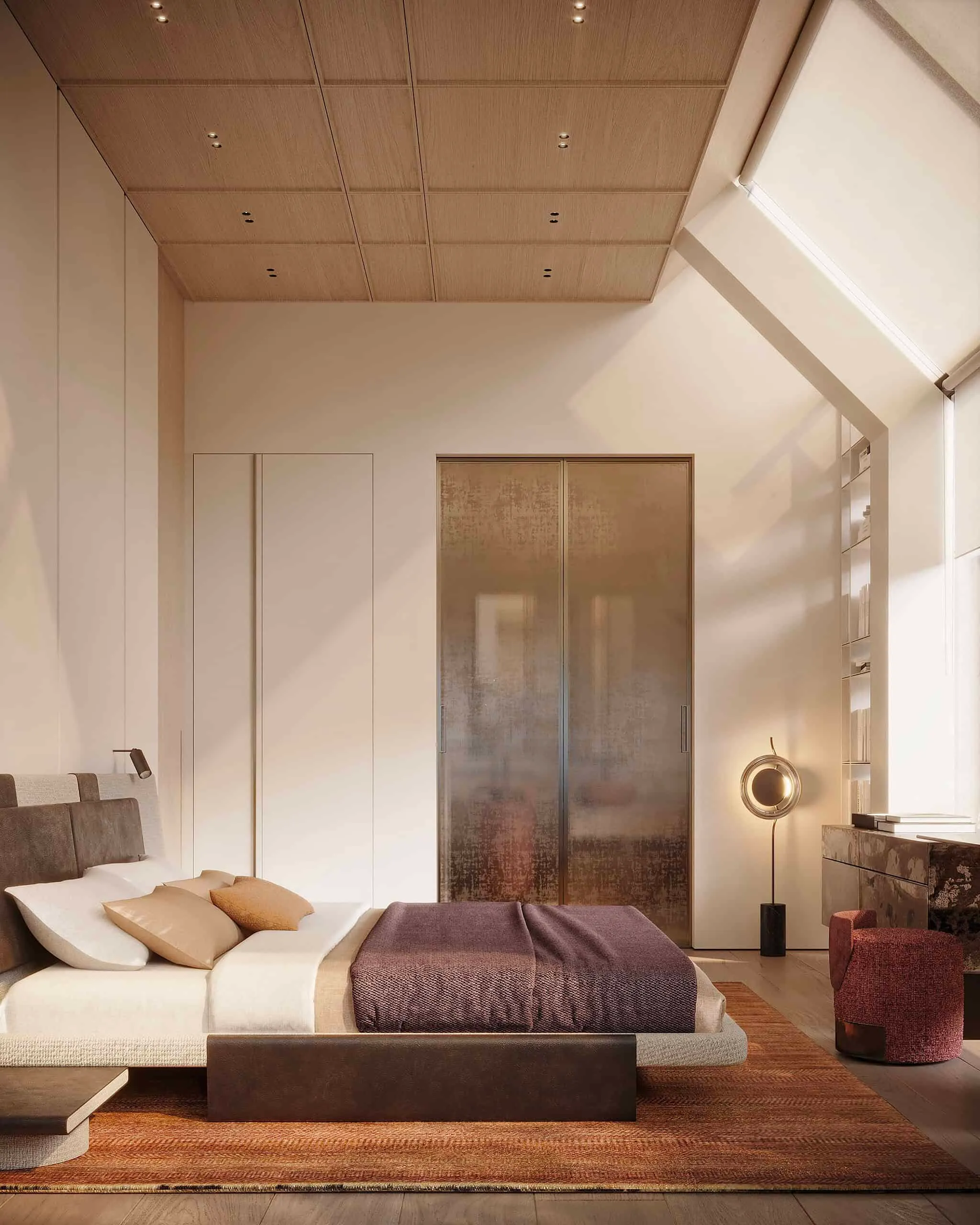 莫斯科Kerimov Architects设计的两层公寓：温暖极简主义研究