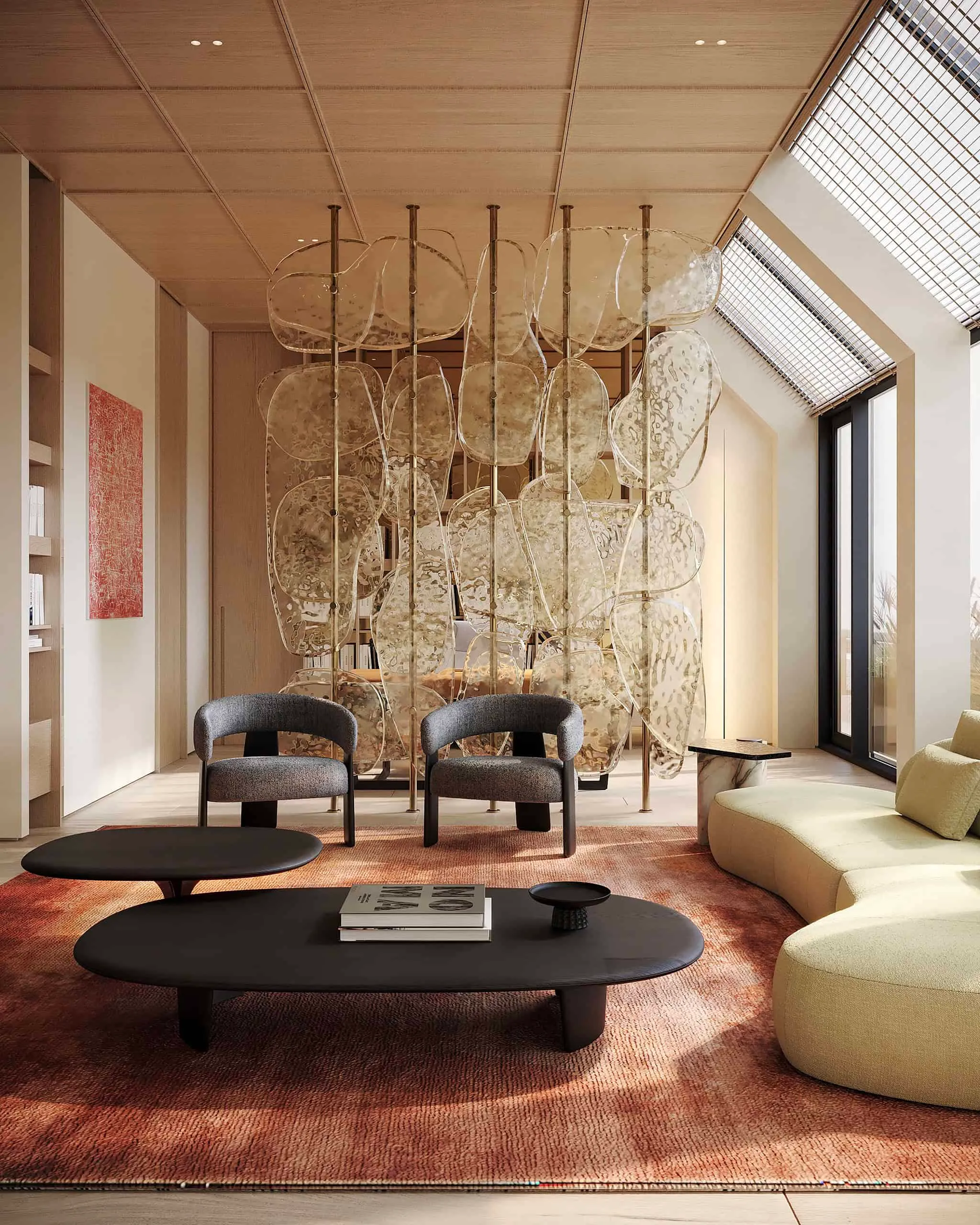 莫斯科Kerimov Architects设计的两层公寓：温暖极简主义研究