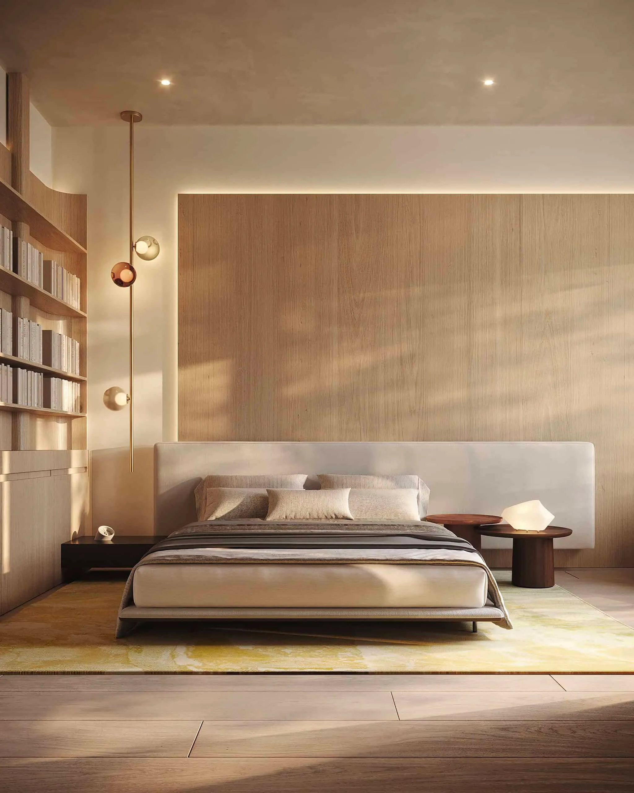 莫斯科Kerimov Architects设计的两层公寓：温暖极简主义研究