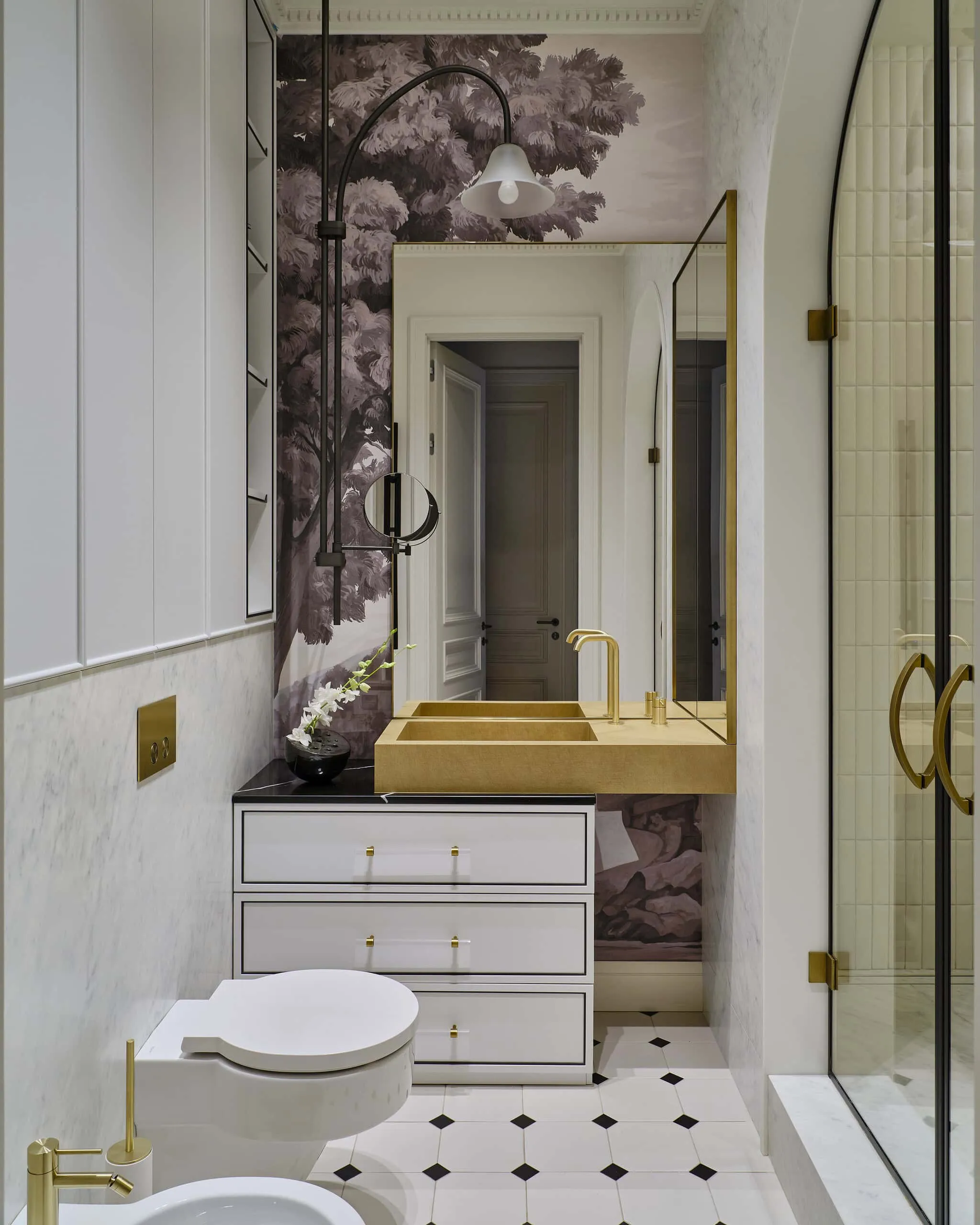 法式优雅与美式舒适在莫斯科公寓中的完美融合，由Simple Interiors设计