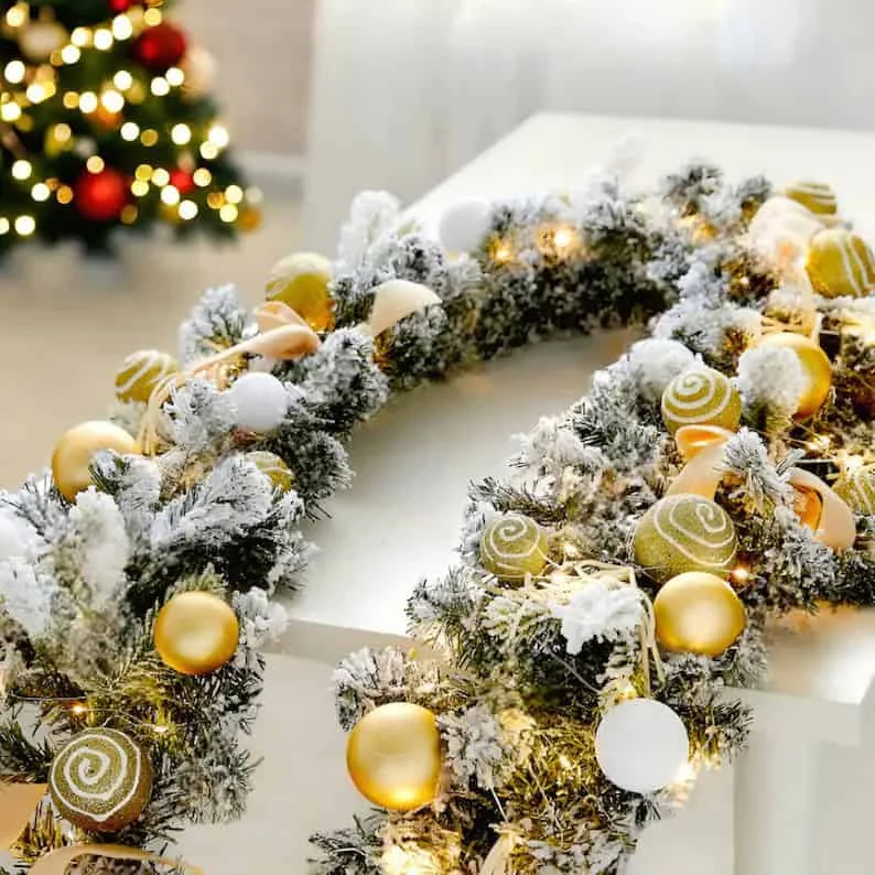 Adding Lights to Your Christmas Garland