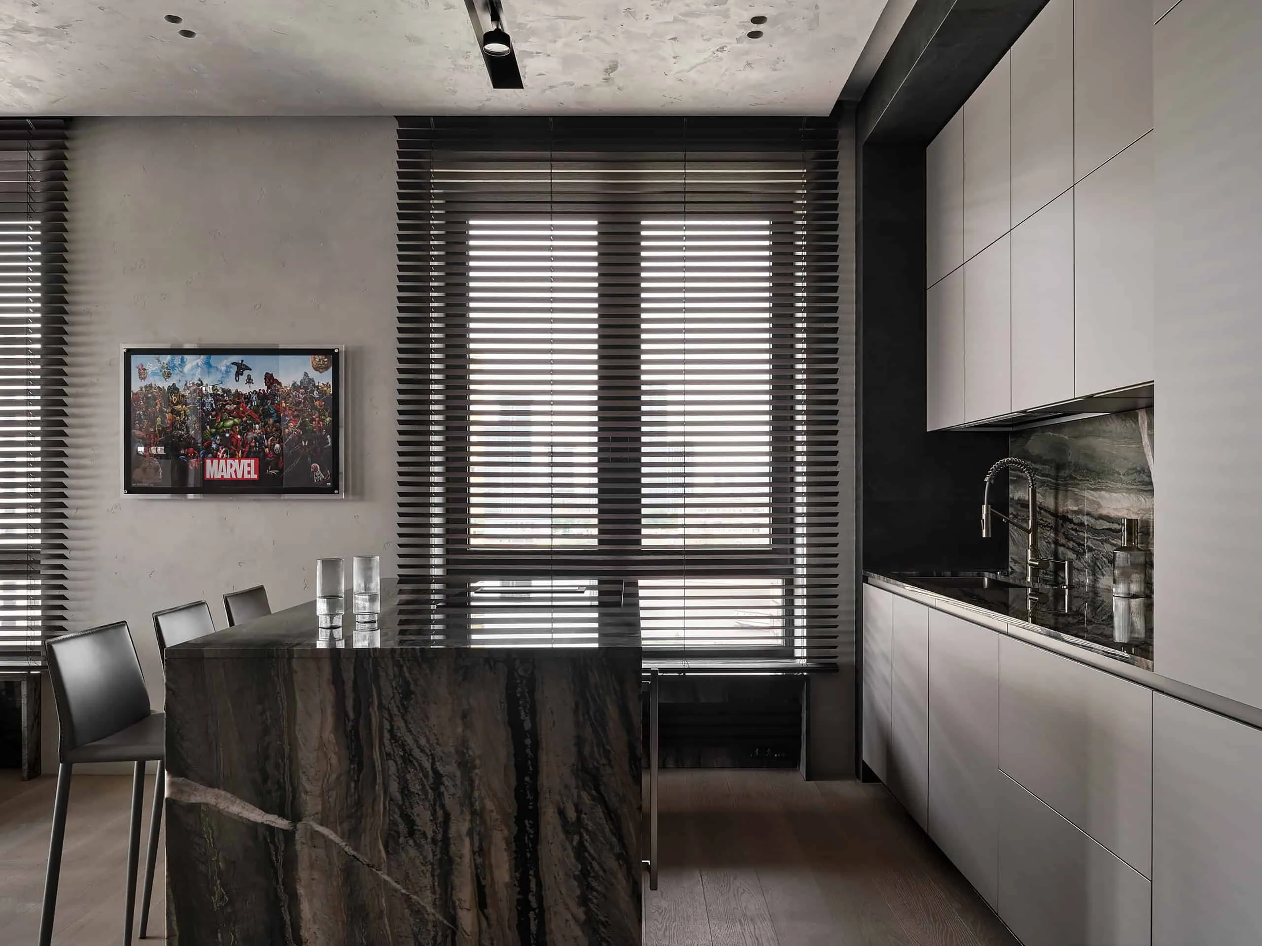 Квартира з тяжким характером — вид 11, відкрита кухня та стійка