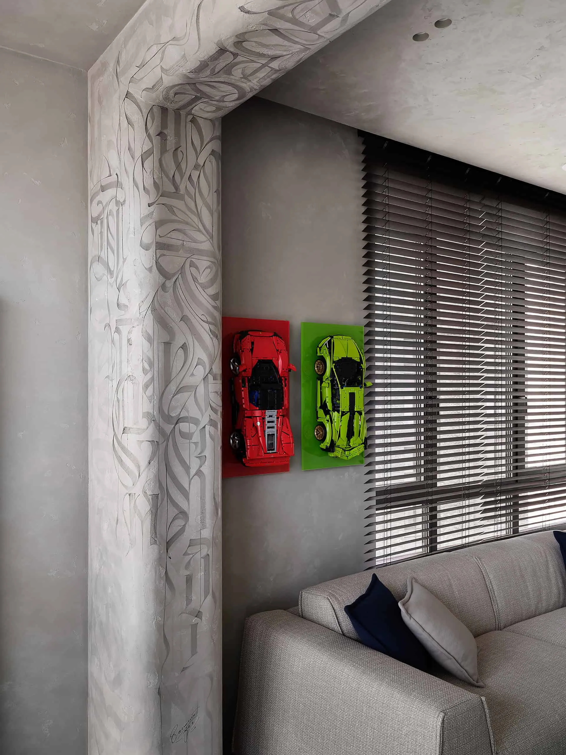 Квартира з тяжким характером — портретний вид 05, об'єднання гостьової кімнати та кухні